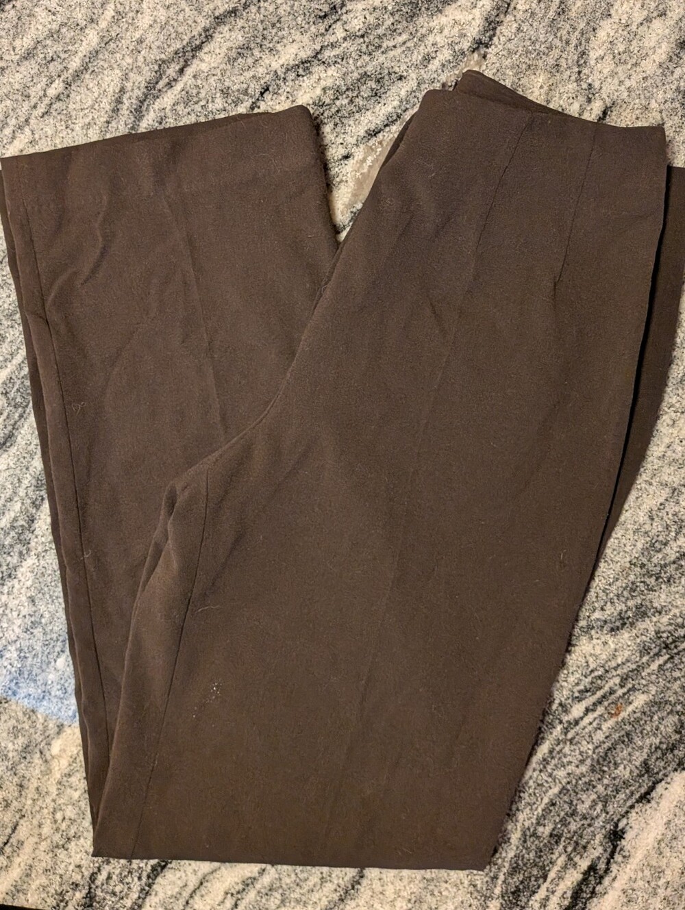 Piazza Sempione Brown Pants Zip Front Straight Leg Size Italian 46, Size 10 USA